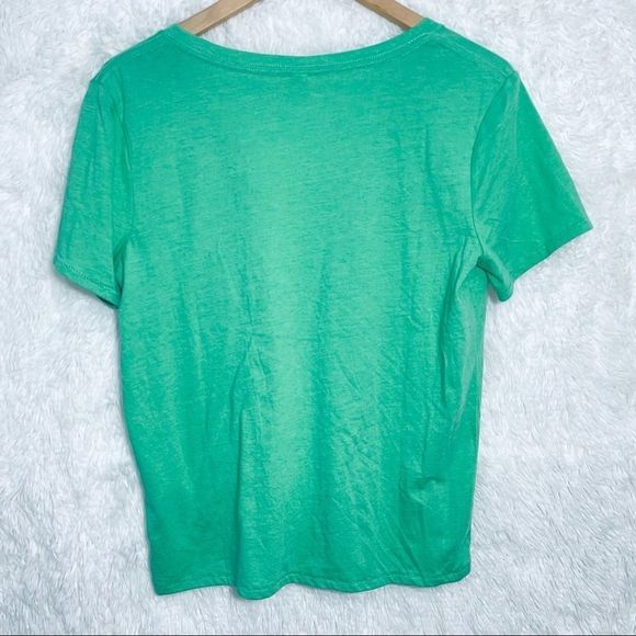 NWOT BP V-Neck Short Sleeve Tee S Green - Picture 10 of 14